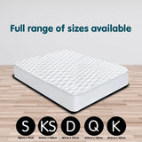 Laura Hill  Luxury Cool Max Comfortable Fully Fitted Bed Mattress Protector King Single - Rear View