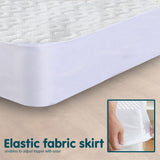 Laura Hill Luxury Cool Max Comfortable Fully Fitted Bed Mattress Protector Queen - Side View