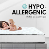 Laura Hill King Mattress Visco Cool Gel Infused Memory Foam Euro Top Pocket Spring 30cm - Close-Up Angle