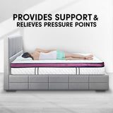 Laura Hill King Mattress Visco Cool Gel Infused Memory Foam Euro Top Pocket Spring 30cm - Extra Image