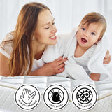 Laura Hill Mattress Queen Size Pillow Top Pocket Spring High Density Foam 22cm - Extra Image