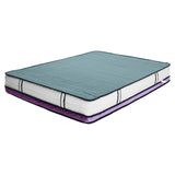 Laura Hill Mattress Queen Size Euro Top Pocket Spring Natural Latex Foam Bed - Front View