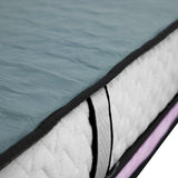 Laura Hill Mattress Queen Size Euro Top Pocket Spring Natural Latex Foam Bed - 45-Degree Angle