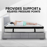 Laura Hill  Double Mattress Bed Size Euro Top 5 Zone Spring Foam 32cm Bedding Pocket - Extra Image