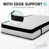 Laura Hill  Double Mattress Bed Size Euro Top 5 Zone Spring Foam 32cm Bedding Pocket - Extra Image