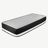 Laura Hill Double Mattress Bed Size Euro Top Topper 5 Zone Spring Foam 32cm - Low Angle