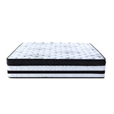 Laura Hill King Single Mattress Bed Size Euro Top 5 Zone Spring Foam 34cm - Top-Down View