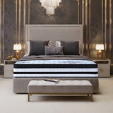 Laura Hill King Single Mattress Bed Size Euro Top 5 Zone Spring Foam 34cm - Extra Image