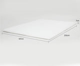 Laura Hill High Density Mattress foam Topper 7cm - King Single