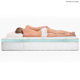 Laura Hill Cool Gel Memory Foam Mattress Topper Bamboo Fabric Cover Double - Side View