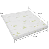 Laura Hill Cool GEL Memory Foam Mattress Topper - King - Close-Up Angle