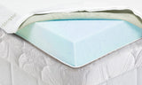 Laura Hill Cool Gel Memory Foam Mattress Topper - King Single - 45-Degree Angle