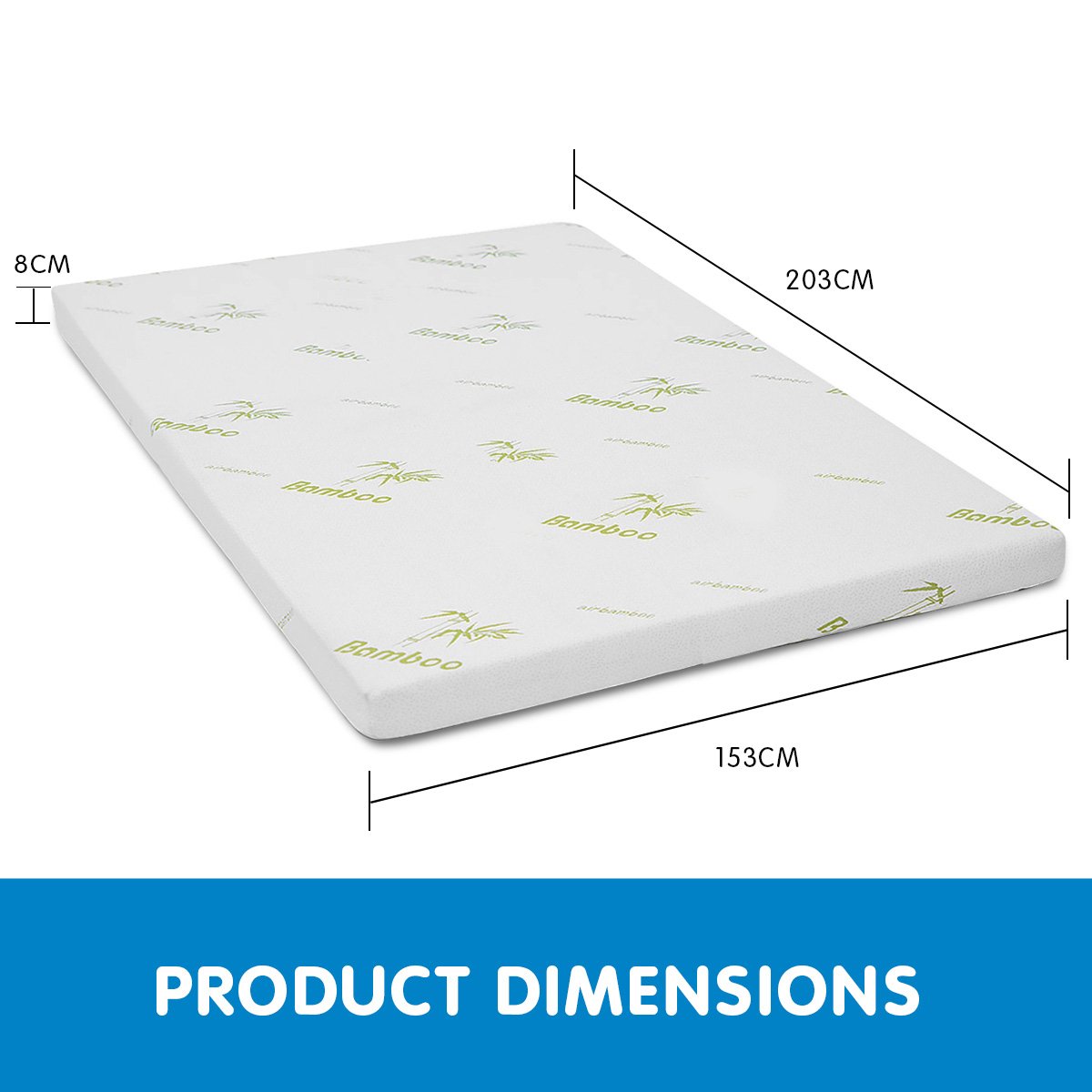 Laura Hill Cool GEL Memory Foam Mattress Topper - Queen