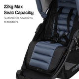 Veebee Nav 4 Stroller Lightweight Pram For Newborns To Toddlers - Glacie - Close-Up Angle