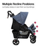 Veebee Nav 4 Stroller Lightweight Pram For Newborns To Toddlers - Glacie - Extra Image