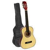 Karrera 34-Inch Acoustic Guitar for Kids - Natural Wood Finish - Front View