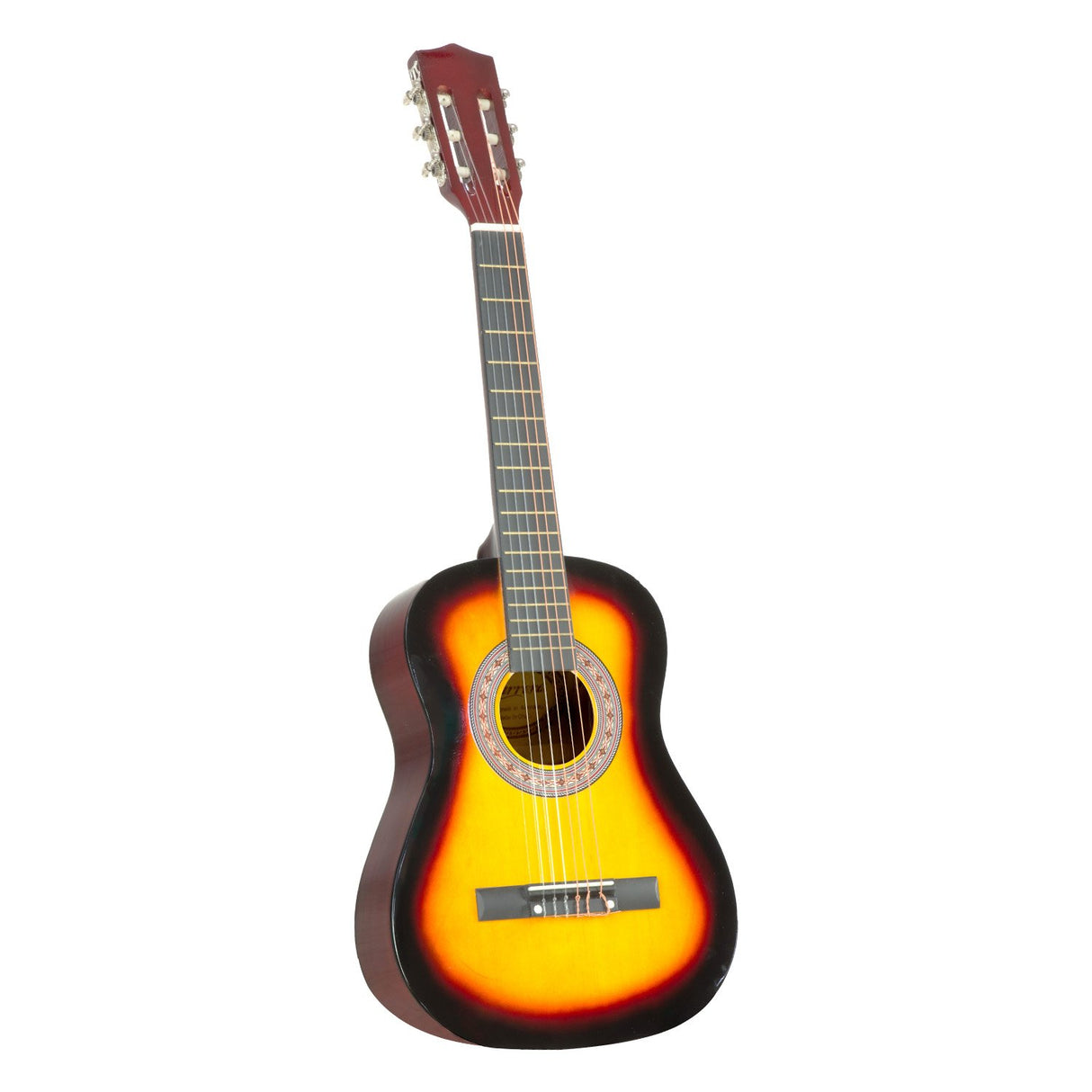 Karrera 34-Inch Sunburst Acoustic Guitar for Kids - Real Wooden Instrument