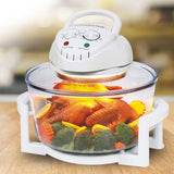 Pronti 17L Turbo Convection Oven & Air Fryer with Extender Ring - 1400W Electric Cooker - 45-Degree Angle