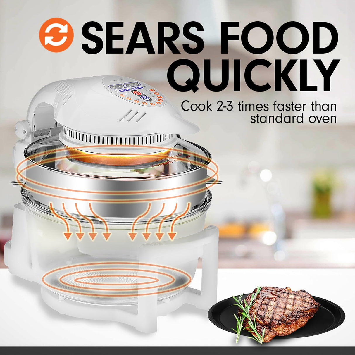 Highlander 17L Rapid Air Fryer & Convection Oven