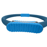 Powertrain Pilates Ring Band Yoga Home Workout Exercise Band - Blue - Top-Down View