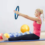 Powertrain Pilates Ring Band Yoga Home Workout Exercise Band - Blue - Extra Image