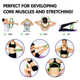 Powertrain Pilates Ring Band Yoga Home Workout Exercise Band - Green - Close-Up Angle