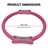 Powertrain Pilates Ring Band Yoga Home Workout Exercise Band - Pink