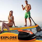 Kahuna Portable Electric Air Pump 12V for Inflatable Paddle Boards - Close-Up Angle