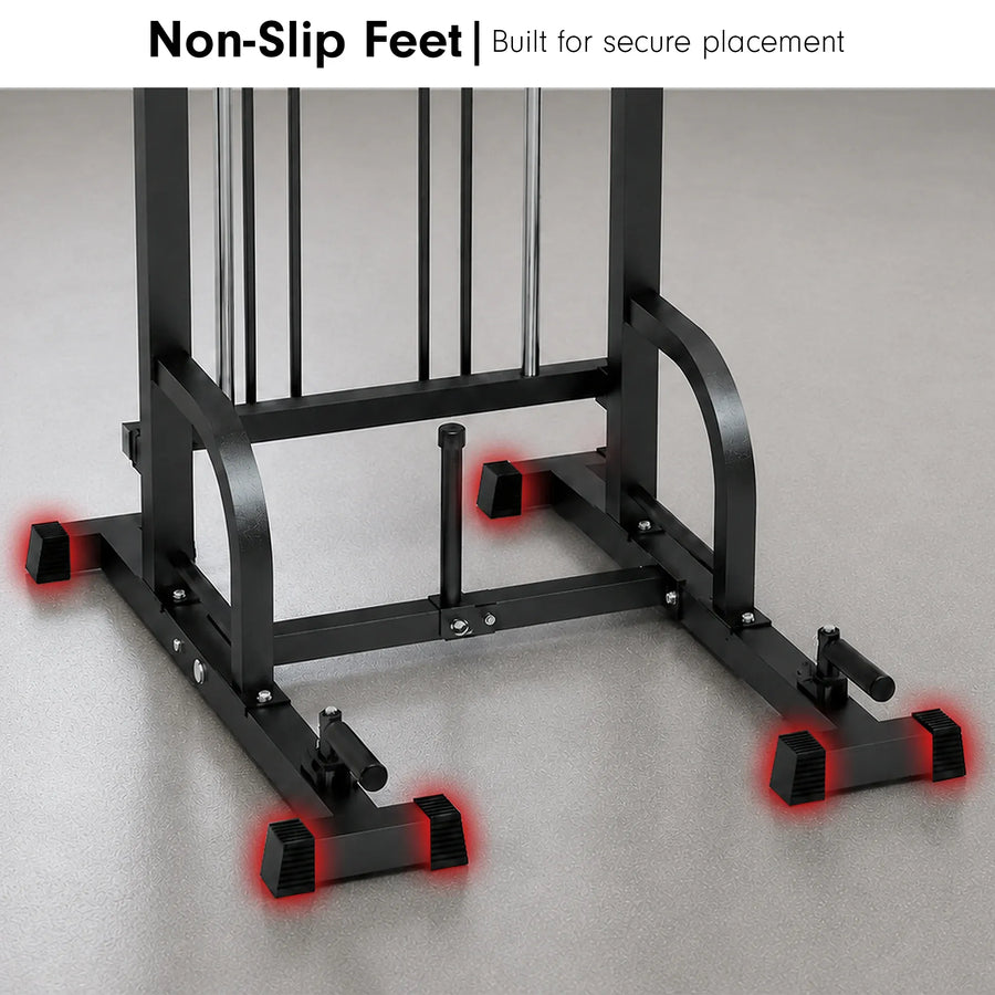Powertrain Power Tower Pull Up Chin Up Dip Station Adjustable Multi-Function Home Gym Strength Training Equipment