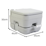 Wallaroo 10l Camping Portable Toilet - Side View