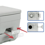 Wallaroo 10l Camping Portable Toilet - 45-Degree Angle