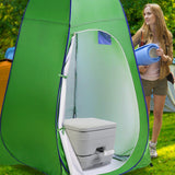 Wallaroo 10l Camping Portable Toilet - Low Angle
