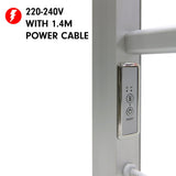 Pronti Heated Towel Rack With Timer Wall-mounted Freestanding Electric 160 Watts - Top-Down View
