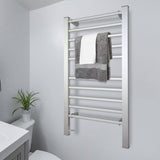 Pronti Heated Towel Rack With Timer Wall-mounted Freestanding Electric 160 Watts - 45-Degree Angle