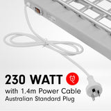 Pronti Heated Towel Clothes Rack Dryer Warmer Rack Airer Heat Line Hanger Laundry - Low Angle