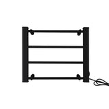 Pronti Heated Towel Rack Electric Bathroom Towel Rails Warmer Ev-60 -black - Side View