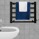 Pronti Heated Towel Rack Electric Bathroom Towel Rails Warmer Ev-90 -black - Side View