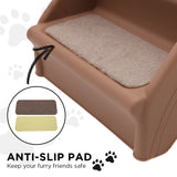 Furtastic 50cm Foldable Step Ladder Stairs - Brown - Extra Image