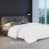 Laura Hill Microfibre Bamboo Comforter Quilt 700gsm - King - Low Angle