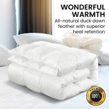 Laura Hill 500GSM Duck Down Feather Quilt Comforter Doona - Queen - Low Angle