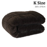 Laura Hill 500gsm Faux Mink Quilt Comforter - King - Front View