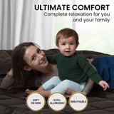 Laura Hill 500GSM Faux Mink Quilt Comforter - Super King - Low Angle