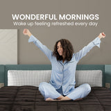 Laura Hill Faux Mink Comforter Quilt Doona Duvet 600GSM - Super King - Rear View