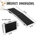 Furtastic Foldable Aluminium Dog Ramp - 122 x 38 cm, image 6