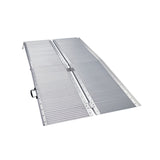 Kartrite 4ft Aluminium Foldable Wheelchair Ramp Non-Slip R02 Silver - 45-Degree Angle
