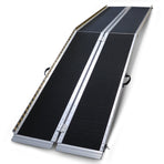Kartrite 10ft Folding Aluminium Wheelchair Ramp Anti-Slip Portable Suitcase Mobility Scooter Ramp 275kg