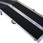 Kartrite 8FT Folding Aluminium Wheelchair Ramp Portable Suitcase Non-Slip Mobility Access for Steps Scooters 275kg