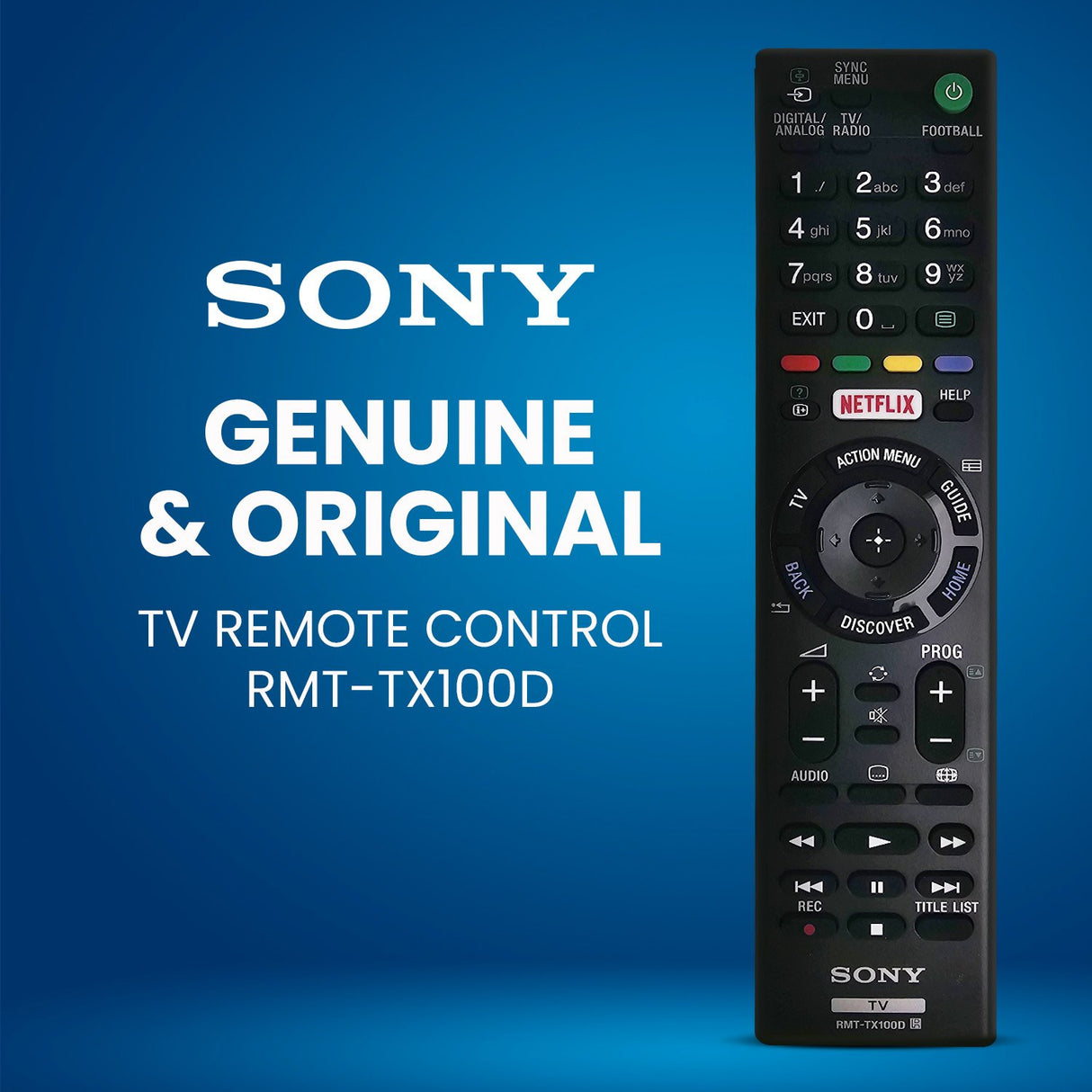 Genuine Sony RMT-TX100D Replacement TV Remote Control