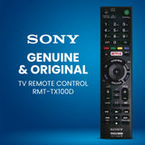 Genuine Sony RMT-TX100D Replacement TV Remote Control - 45-Degree Angle