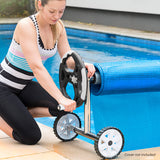 Hydroactive Heavy Duty Pool Cover Roller Up To 6.7m - Low Angle